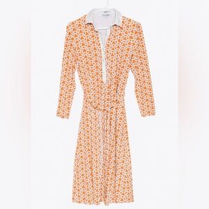 J McLaughlin Elsie Tie Waist Dress Catalina Cloth Medium